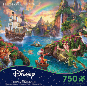 Peter Pan's Neverland Puzzle (Thomas Kinkade Disney Collection) 750 Piece