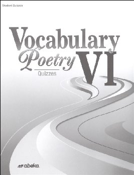 Vocabulary, Poetry VI Quiz Book