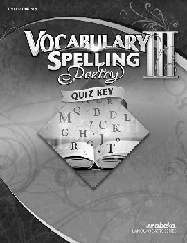 Vocabulary, Spelling, Poetry III Quiz Key (Revised)