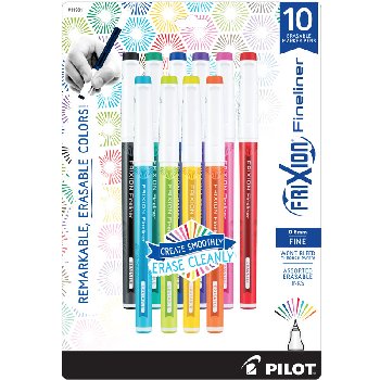 Frixion Fineliner Fine Point Pen-10 pack (assorted colors)