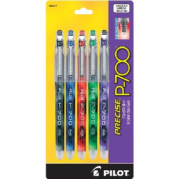 PILOT Precise P-700 Gel Ink Rolling Ball Stick Pen (5-pack)