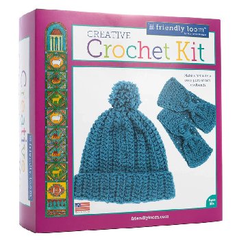 Creative Crochet Kit by Friendly Loom - Blue