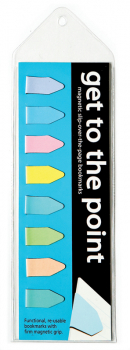 Get to Point 8 Sleeved Magnetic Bookmarks - Pastels