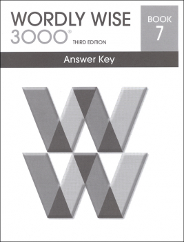 Wordly Wise 3000 3rd Edition Key Book 7