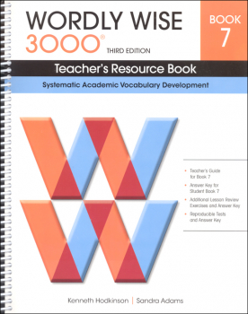 Wordly Wise 3000 3rd Edition Teacher's Resource Book 7