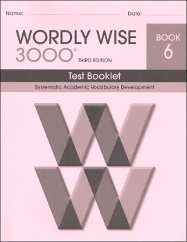 Wordly Wise 3000 3rd Edition Test Book 6