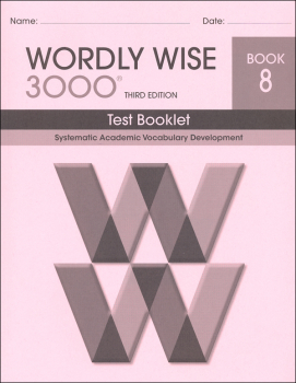 Wordly Wise 3000 3rd Edition Test Book 8