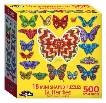 Mini Shaped Butterflies II Puzzle (500 Pieces)