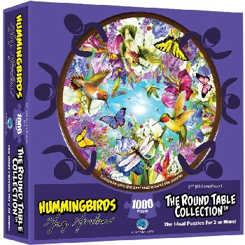 Hummingbirds 1000 Piece Puzzle (Round Table Collection)