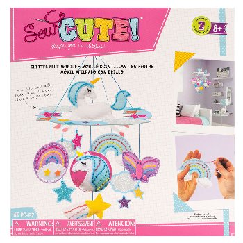 Sew Cute Glitter Felt Mobile Kit
