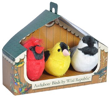 Audubon Birds Bundle Series 1 (Cardinal,Chickadee,Goldfinch)