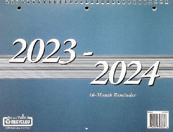 Academic Monthly Notebook/Wall Calendar 11" x 8.5" (September 2023  - December 2024)