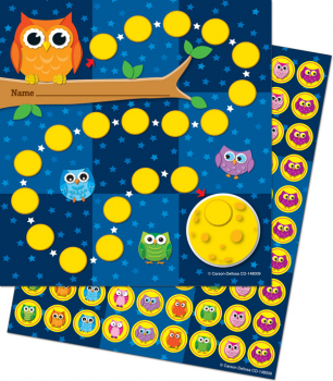 Owls Mini Incentive Chart with Stickers