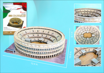 Roman Colosseum With Book 3D Puzzle