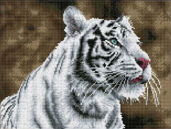 Square Facet Art Kit - Tiger Blanc