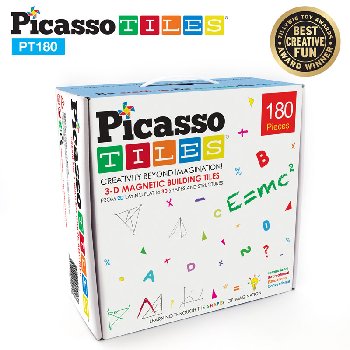 Picasso Tiles Deluxe Combo Toy Set (180 piece)