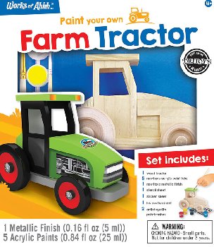 Farm Tractor Wood Painting Kit