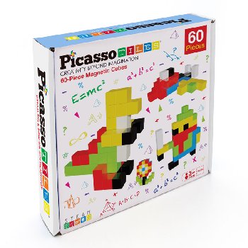 Picasso Tiles Magnetic Cubes (60 piece)