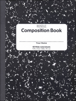 Composition Book - 60 sht, hard cover
