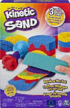 Kinetic Sand Rainbow Mix Set (3 colors)