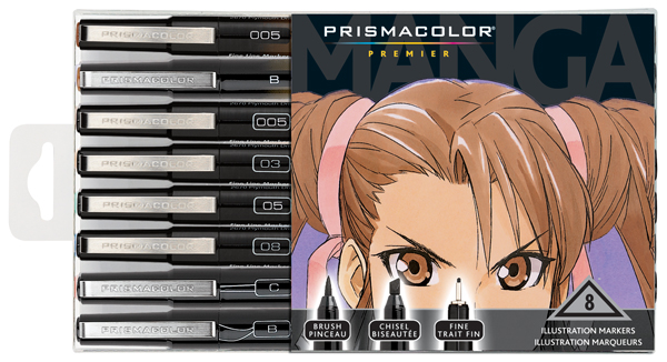 Prismacolor Premier Illustration Markers Manga Assorted 8/set
