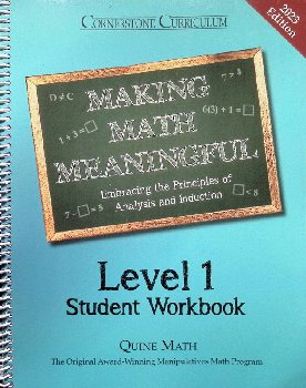 Making Math Meaningful 1 Student Workbook (2023 edition)