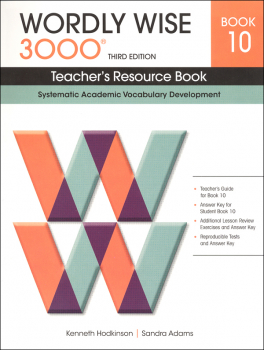 Wordly Wise 3000 3rd Edition Teacher's Resource Book 10