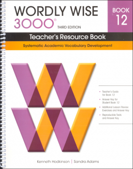 Wordly Wise 3000 3rd Edition Teacher's Resource Book 12
