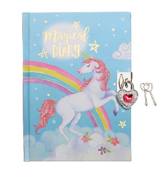 Unicorn - Secret Diary with Lock and Key
