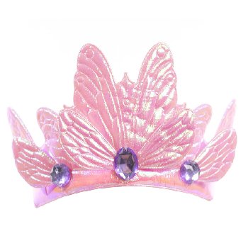 Pink Butterfly Soft Crown