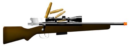 270 Bolt Action Rifle Toy Replica