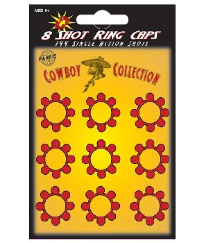 8 Shot Ring Caps - 160 Single Action Shots