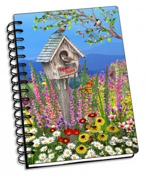 Birdhouse 3D Notebook 4" x 6"