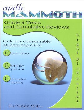 Math Mammoth Light Blue Series Grade 4 Tests & Reviews