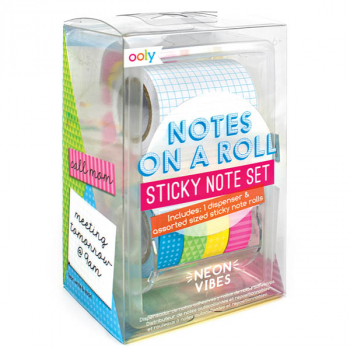 Notes on a Roll Sticky Note Set - Neon Vibes