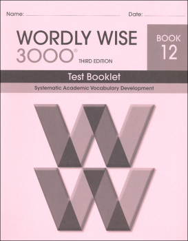 Wordly Wise 3000 3rd Edition Test Book 12