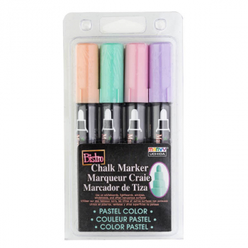 Bistro Chalk Marker Broad Tip Pastel Set - Pack of 4