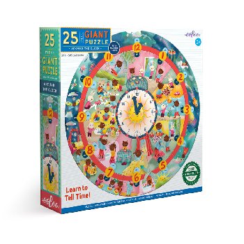 Around the Clock 25-piece Giant Puzzle / Learning Toy