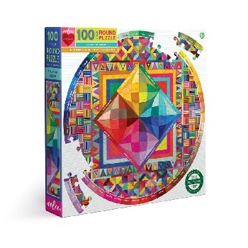 Beauty of Color 100-piece Round Puzzle