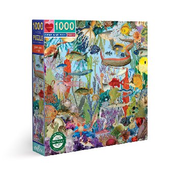 Gems and Fish 1000 piece Square Puzzle