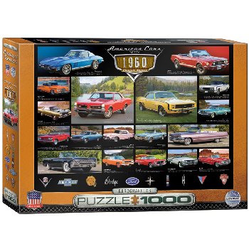 American Cars of the 1960s 1000-piece Jigsaw Puzzle