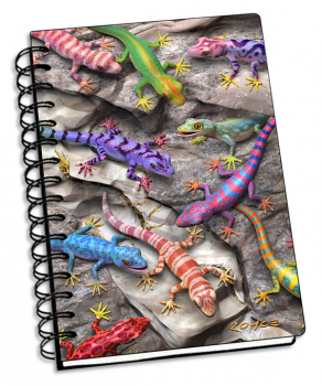 Geckos 3D Notebook 4" x 6"