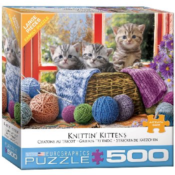 Knittin' Kittens 500-piece Puzzle