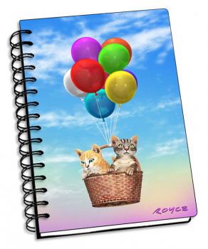 Kitty Up 3D Notebook 4" x 6"