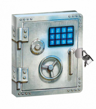 Password Required Lock & Key Diary