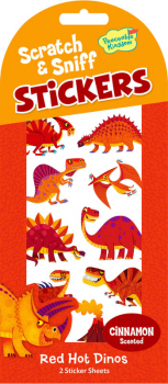 Red Hot Dinos Scratch & Sniff Stickers
