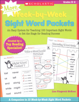 More Week-by-Week Sight Word Packets