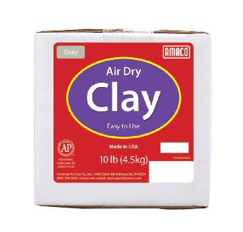 Amaco Air Dry Clay Gray, 10 lb. Carton