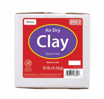Amaco Air Dry Clay White 10 lb. Carton