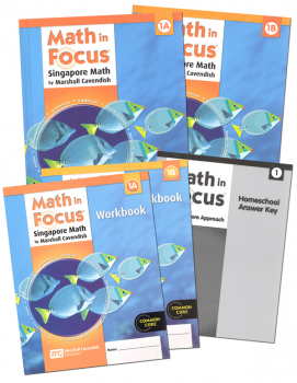 Math in Focus Homeschool Pkg w/ Ans Key Gr 1
